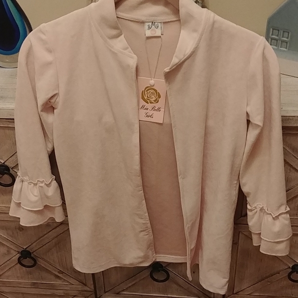 Mia Belle Girls micro suede jacket. BNWT - Picture 1 of 4